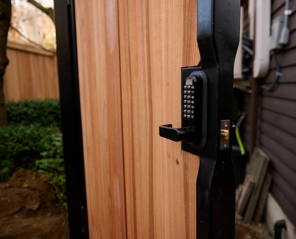 Knocking Wood Construction Fence and Gate Security for Seattle Residence