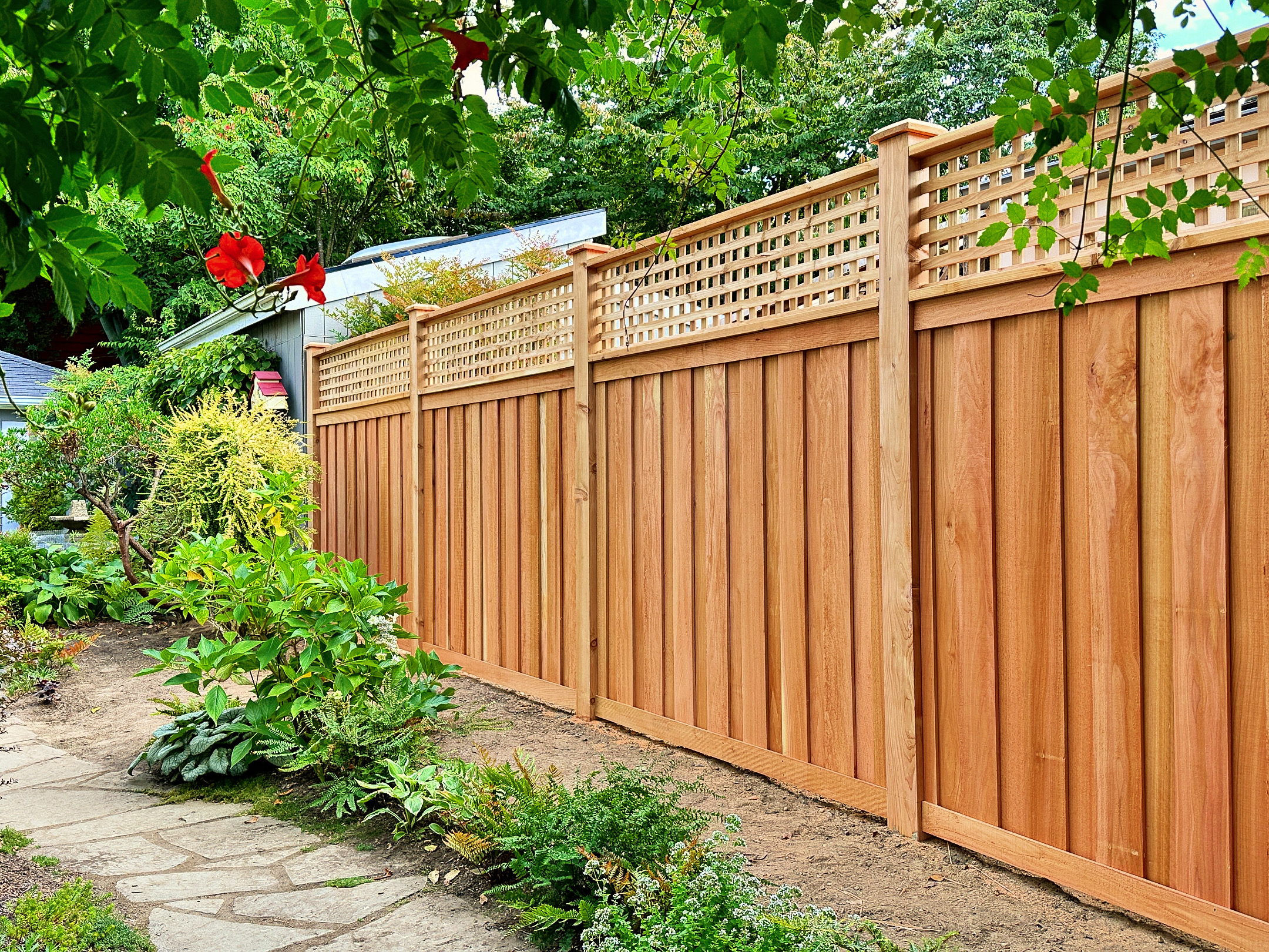 lace fence - Bellevue Installation